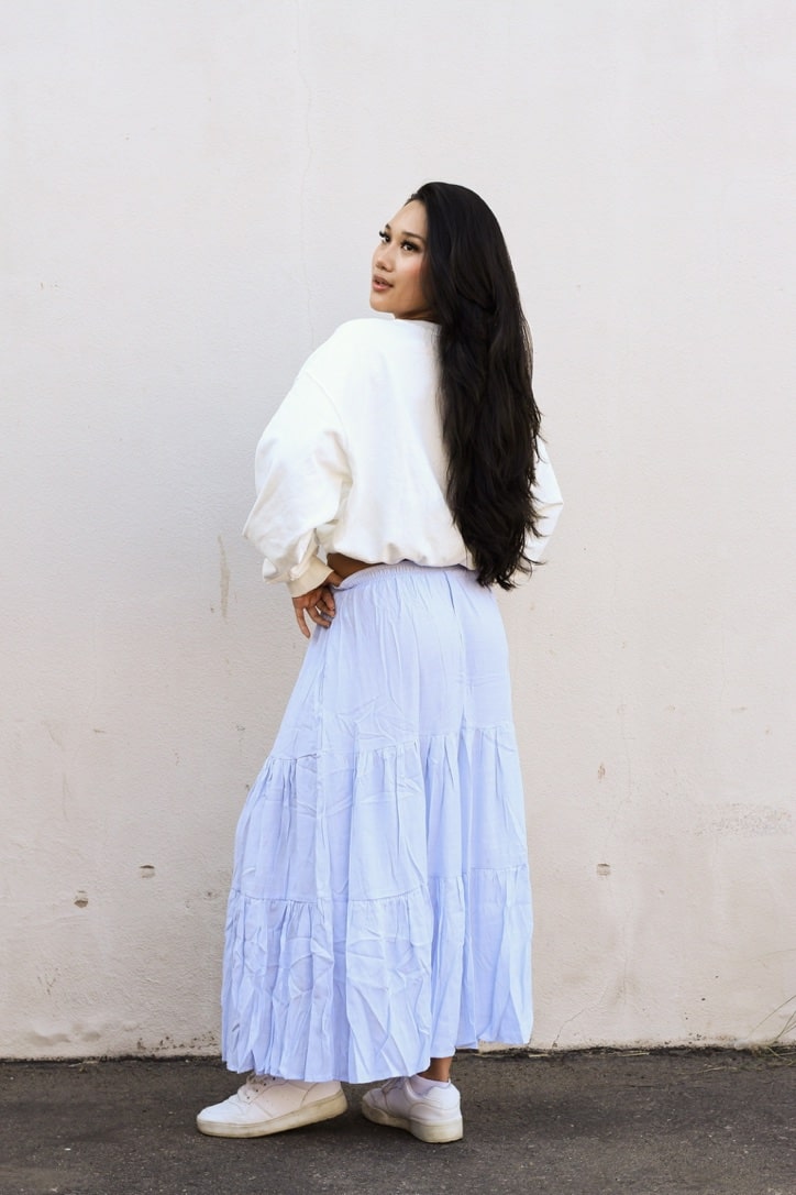 Tiered Maxi Skirt by 75