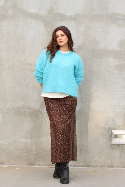 Leopard Lounge Maxi Skirt by 75