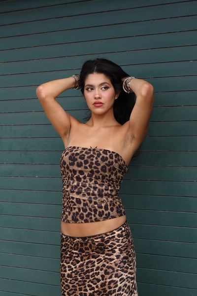 Wild Whisper Leopard Tube Top by 75