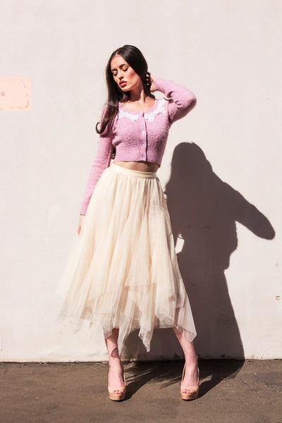 High/Low Asymmetric Tulle Tutu Skirt by 75