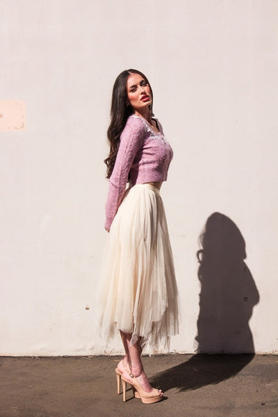 High/Low Asymmetric Tulle Tutu Skirt by 75