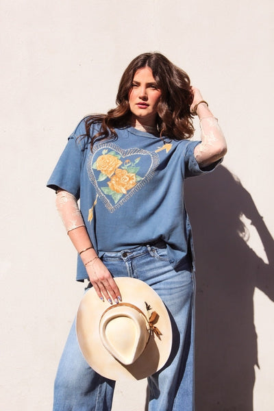 LOVE ROSE TEE by Free People