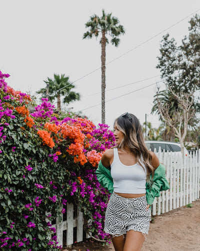 Daisy Crop Tank by Perfect White Tee