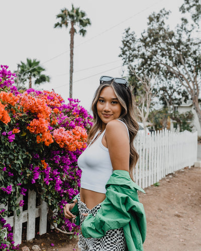 Daisy Crop Tank by Perfect White Tee